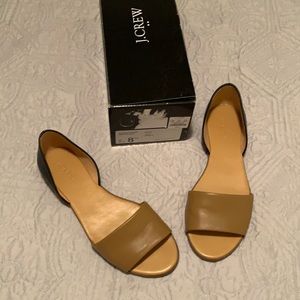 Two-tone leather JCrew sandals size 8.5